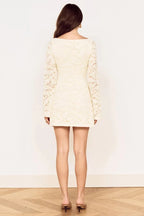 Mink Pink Ophelia Lace Mini Dress in Cream