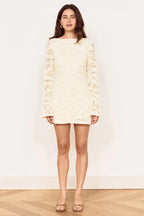 Mink Pink Ophelia Lace Mini Dress in Cream