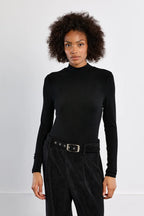 Molly Bracken Long Sleeve Top In Noir