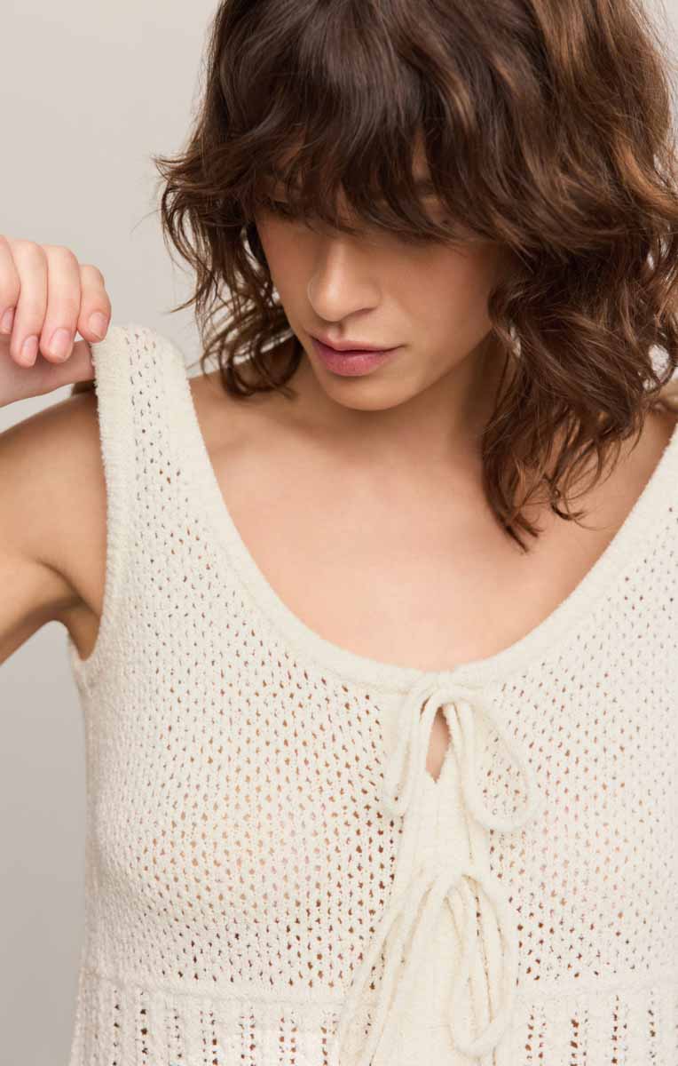 Z Supply Solano Crochet Tank in Cloud