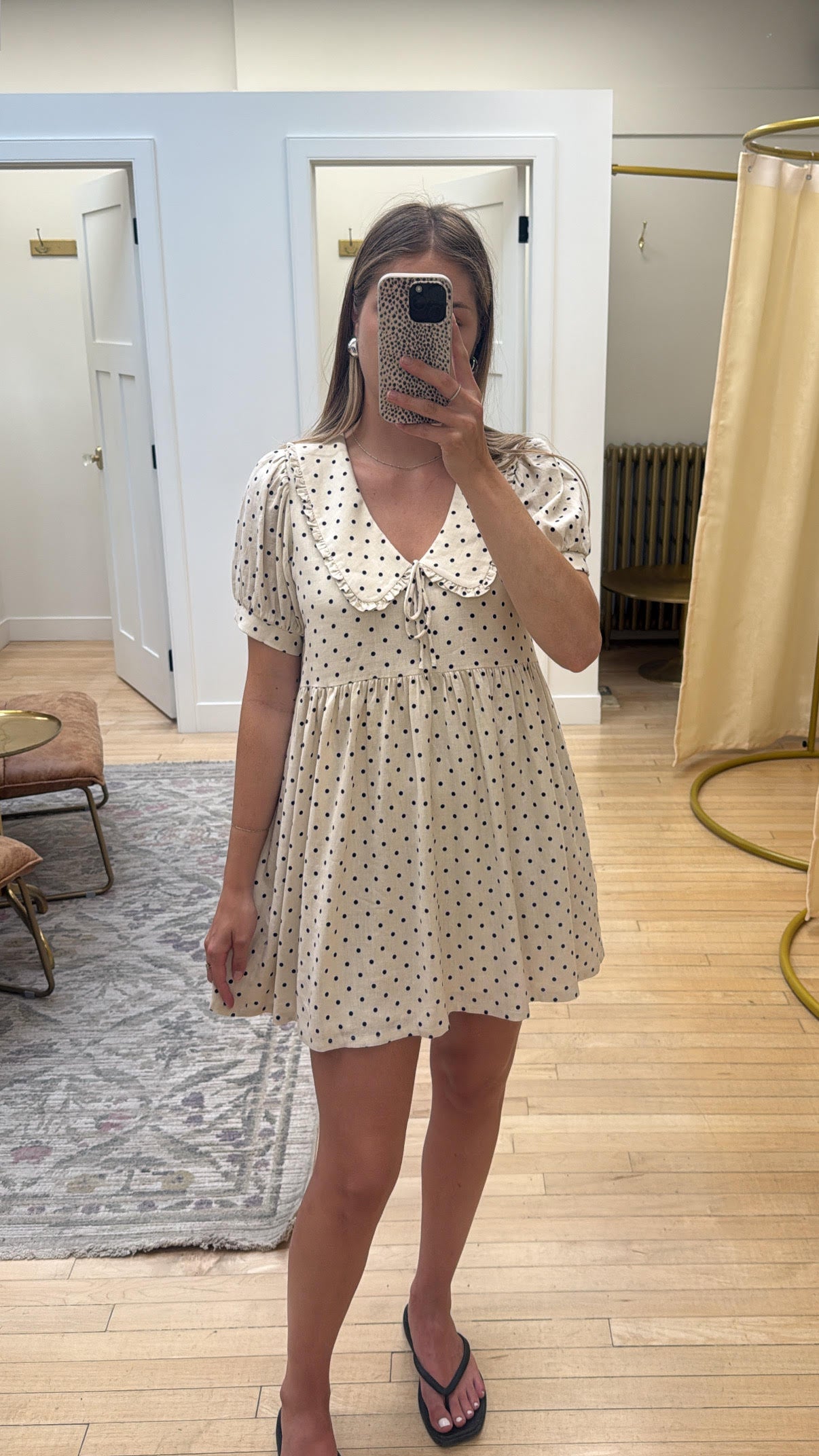 SWL Nicko Mini Dress in Natural