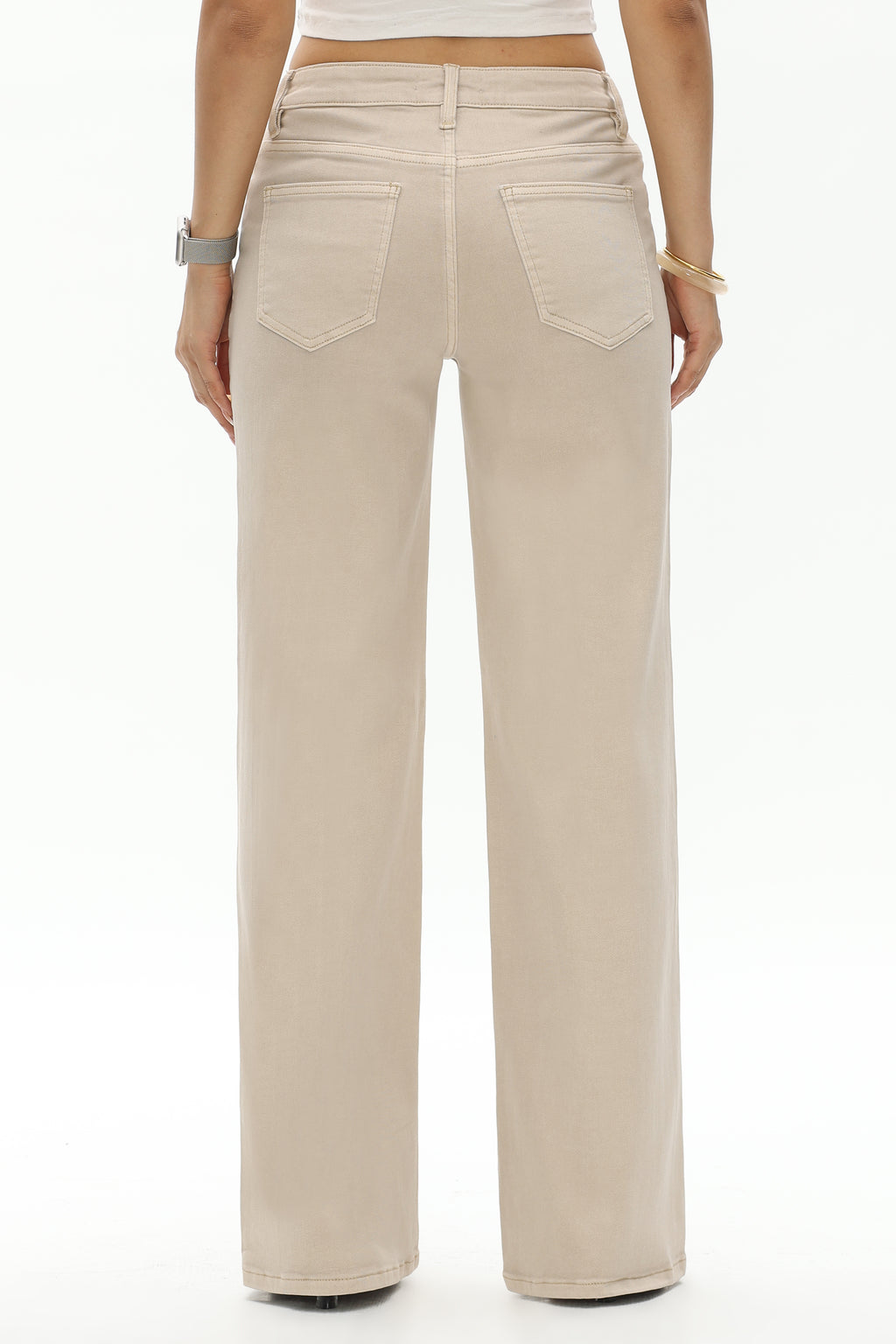 Bayeas New York Mid Rise Slim Wide Leg In Voida