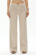 Bayeas New York Mid Rise Slim Wide Leg In Voida