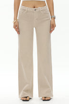 Bayeas New York Mid Rise Slim Wide Leg In Voida