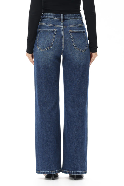 Bayeas New York High Rise Slim Wide Leg In Somnia